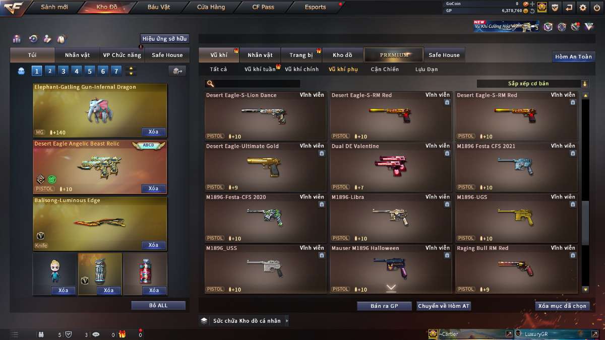 shop acc cf uy tin gia re